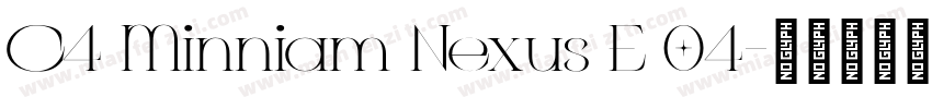 C4 Minniam Nexus E 04字体转换